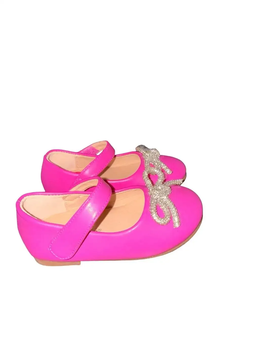 Forever Link Cutie-7 Fuchsia Pink Bow Mary Jane Toddler Shoes Size 6